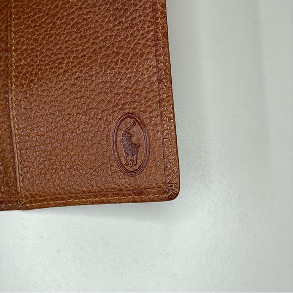 Polo by Ralph Lauren 3-Pocket Small Leather Wallet Brown - Picture 3 of 6